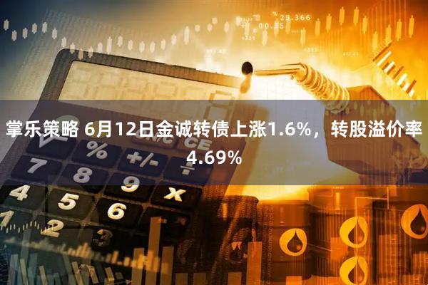 掌乐策略 6月12日金诚转债上涨1.6%，转股溢价率4.69%